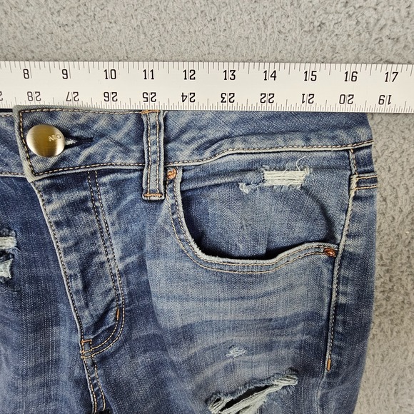 American Eagle Outfitters Blue Straight Leg Jeans - Picture 7 of 9
